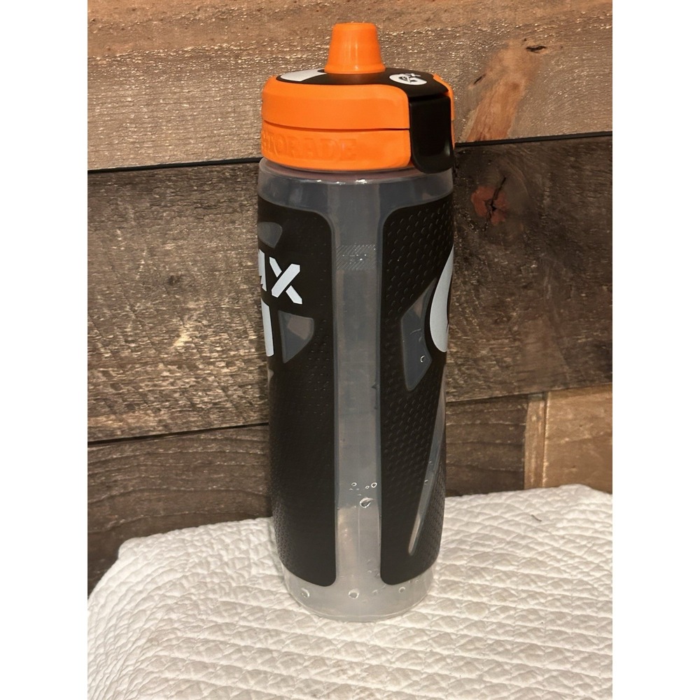 Gatorade Bottle Black GX Hydration System Non-Slip 30oz 887mL Squeeze Sports - Picture 2 of 6